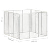 vidaXL Compostiera da Giardino 100x100x77 cm in Ferro Zincato - Image 4 of 4
