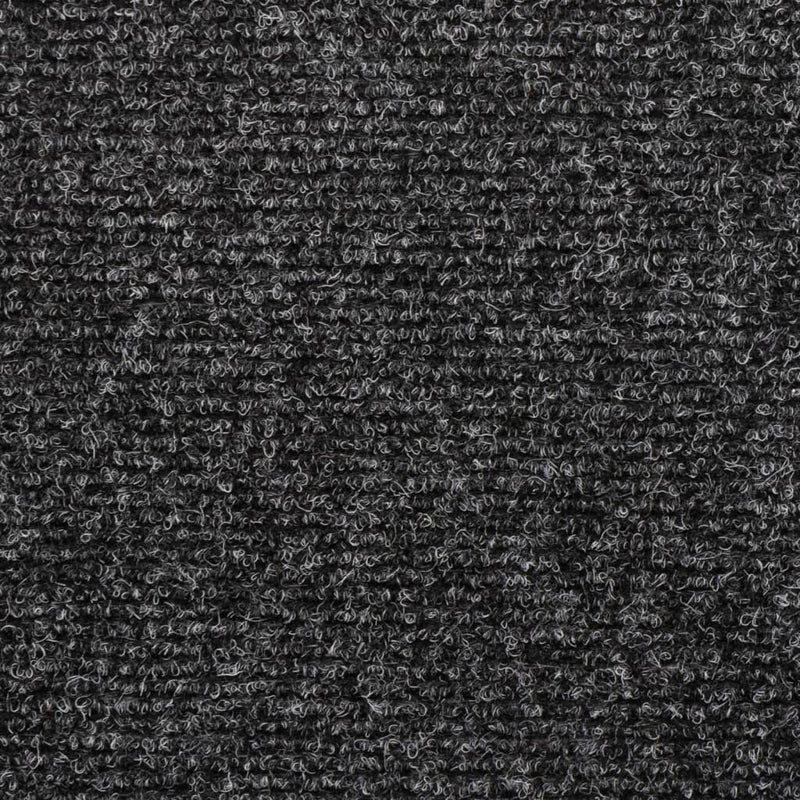 vidaXL Tappetini per scale autoadesivi 15 pz 65x21x4 cm Grigio Scuro bordo rettangolare - Image 5 of 6