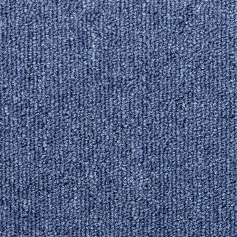 vidaXL Tappetini per scale 15 pz 65x21x4 cm blu bordo rettangolare - Image 6 of 7