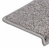 vidaXL Tappetini per scale 15 pz 65x21x4 cm Grigio Bordo rettangolare - Image 5 of 7