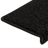 vidaXL Tappetini per scale 15 pz 65x21x4 cm Nero Bordo rettangolare - Image 5 of 7