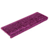 vidaXL Tappetini per scale 15 pz 65x21x4 cm Viola Bordo rettangolare - Image 1 of 7