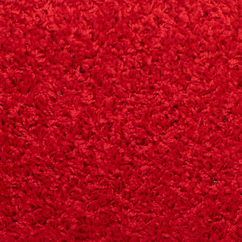vidaXL Tappetini per scale 15 pz 65x21x4 cm Rosso Bordo rettangolare - Image 6 of 7