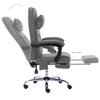 vidaXL Massage Office Chair Anthracite Faux Leather - Image 6 of 12