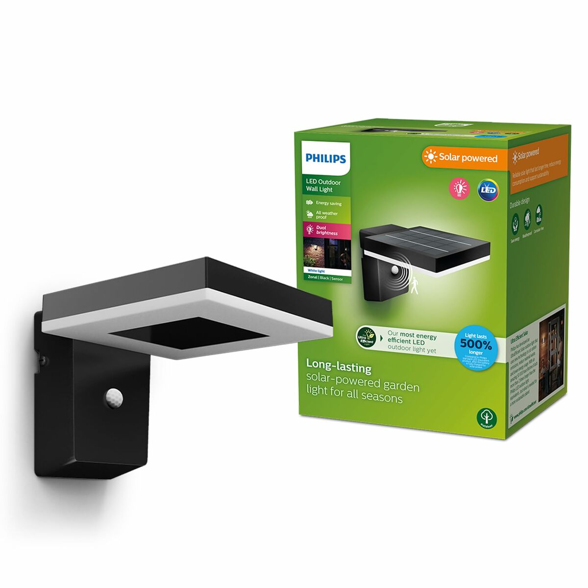 Aplique de Pared Philips 1,3 W 250 Lm Solar Cuadrado (3000 K) - Image 6 of 6