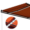 Toldo Retráctil Manual SolPatio con LED Solares 450x300 cm - Naranja y Marrón - Image 9 of 20