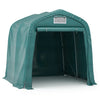 vidaXL Tenda di Stoccaggio Multiuso in PVC 2,4x2,4 m - Verde Scuro - Image 2 of 10