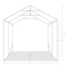vidaXL Tenda di Stoccaggio Multiuso in PVC 2,4x2,4 m - Verde Scuro - Image 9 of 10