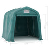 vidaXL Tenda di Stoccaggio Multiuso in PVC 2,4x2,4 m - Verde Scuro - Image 10 of 10