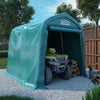 vidaXL Tenda di Stoccaggio Multiuso in PVC 2,4x2,4 m - Verde Scuro - Image 1 of 10