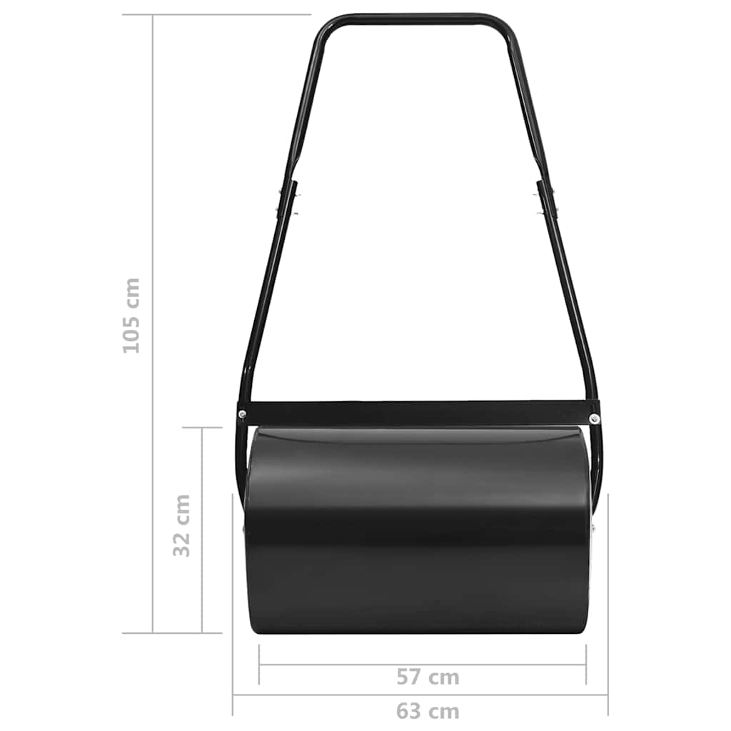 Arieggiatore da Giardino vidaXL con Rullo da 50 L – 63 cm Nero - Image 14 of 14