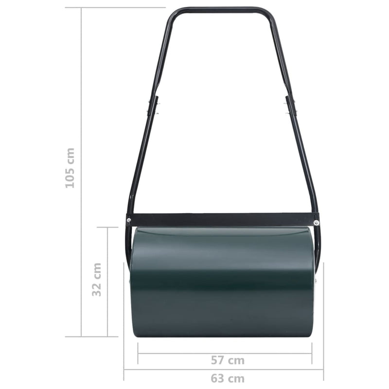 Arieggiatore da Giardino vidaXL con Rullo da 50 L – 63 cm Nero - Image 13 of 14