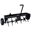 vidaXL Aeratore per Prato in Acciaio Larghezza 102 cm Nero - Image 4 of 7