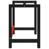 vidaXL Workbench Frame Metal 80x57x79 cm Black and Red - Image 3 of 10