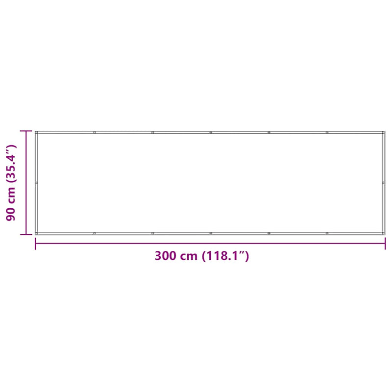 Paravento da Balcone Antracite 90x300 cm in Tessuto Oxford - immagine 5 | SolPatio - Image 5 of 5