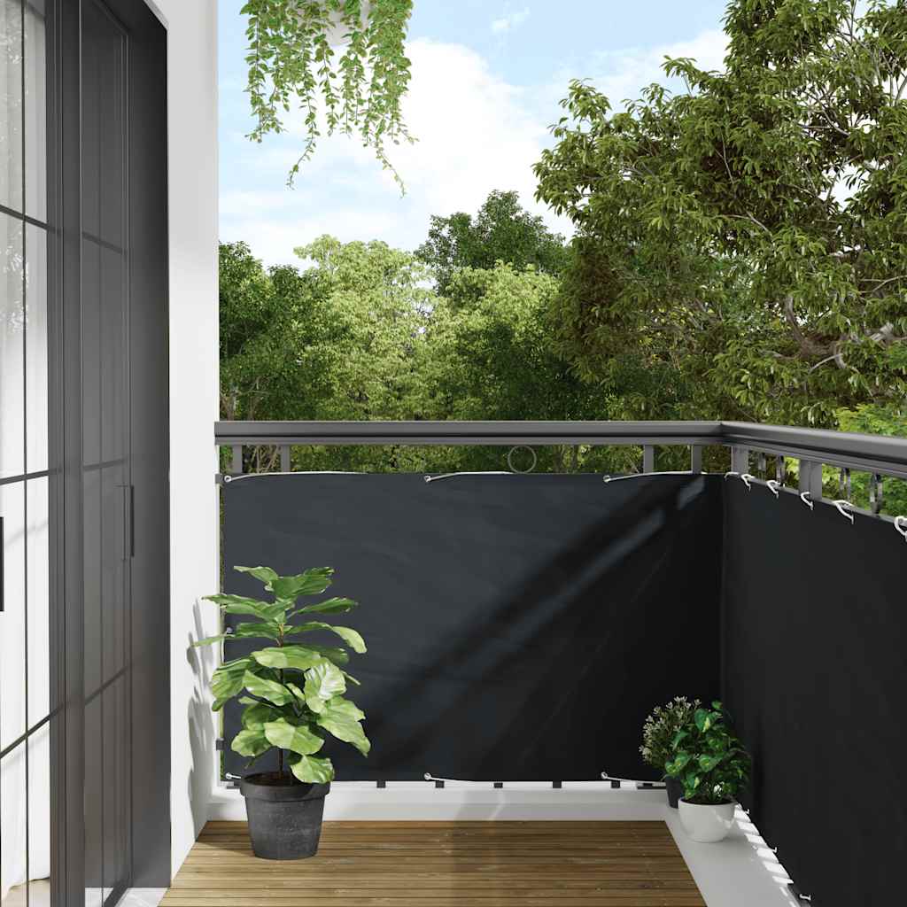 Paravento da Balcone Antracite 90x300 cm in Tessuto Oxford - immagine 1 | SolPatio - Image 1 of 5
