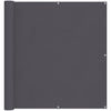 vidaXL Balcony Screen, Oxford Fabric, 120x300 cm, Anthracite - Image 7 of 23