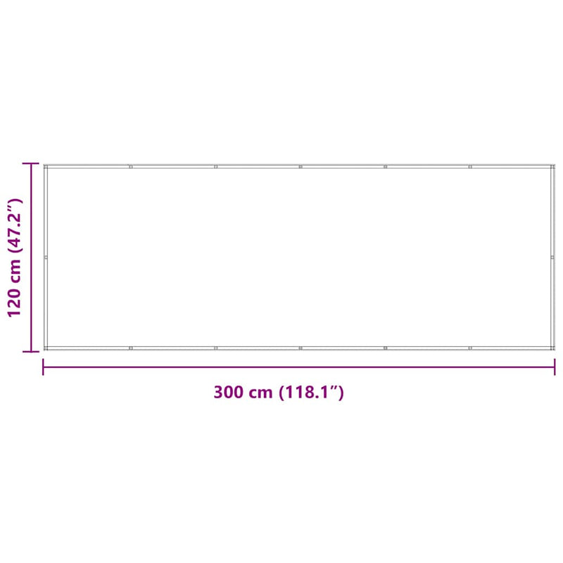 vidaXL Balcony Screen, Oxford Fabric, 120x300 cm, Anthracite - Image 23 of 23