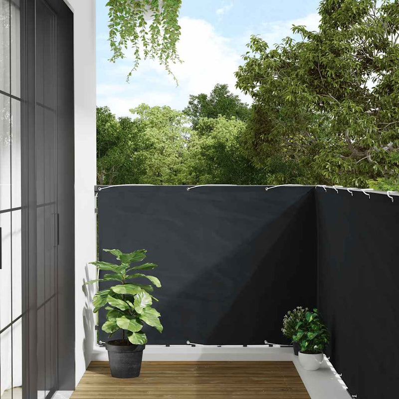 vidaXL Balcony Screen, Oxford Fabric, 120x300 cm, Anthracite - Image 1 of 23
