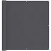vidaXL Balcony Screen Waterproof Oxford Fabric 120x400 cm Anthracite - Image 6 of 15