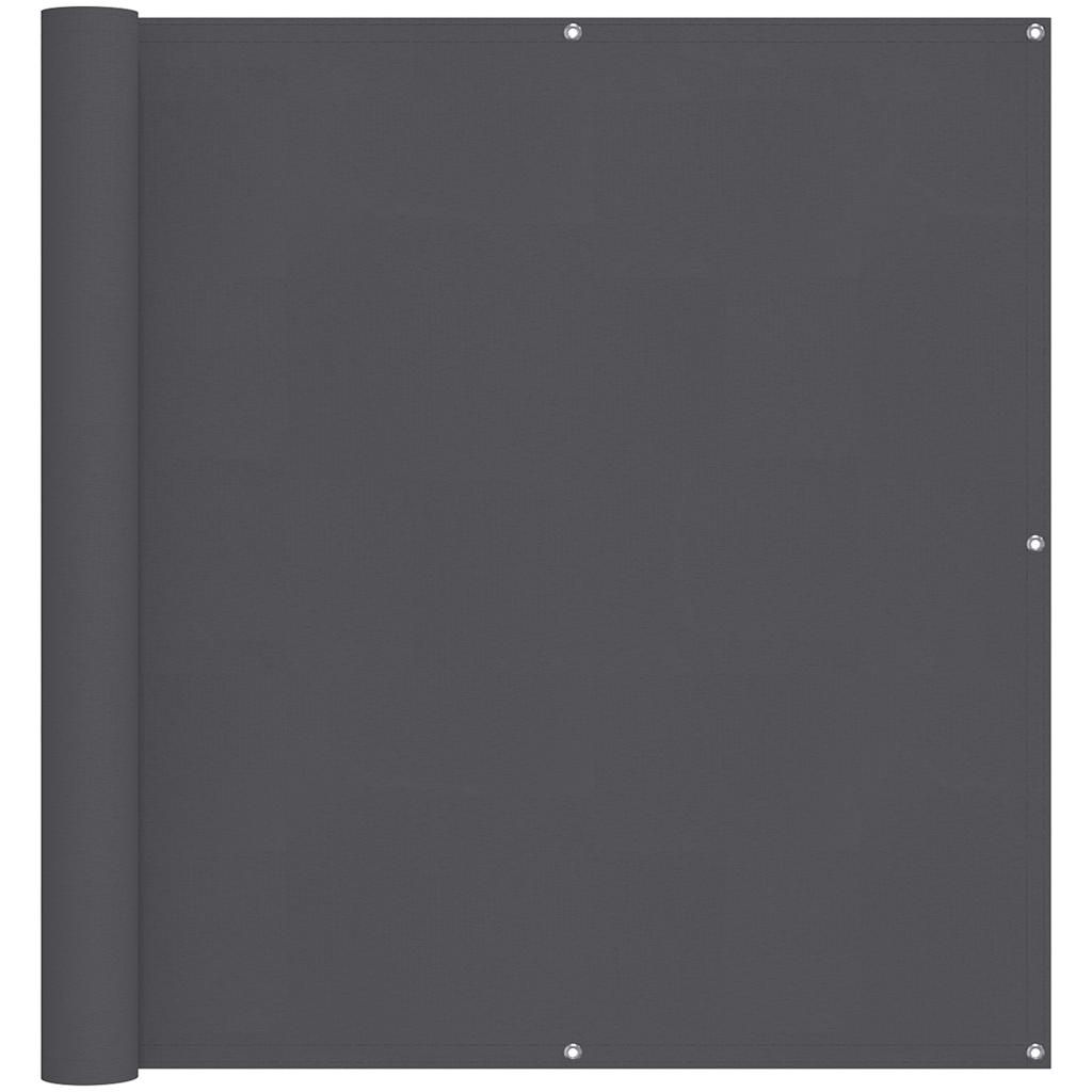 vidaXL Balcony Screen Waterproof Oxford Fabric 120x400 cm Anthracite - Image 6 of 15