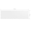 Paravento da Balcone vidaXL Bianco 90x300 cm in Tessuto Oxford - Image 9 of 9