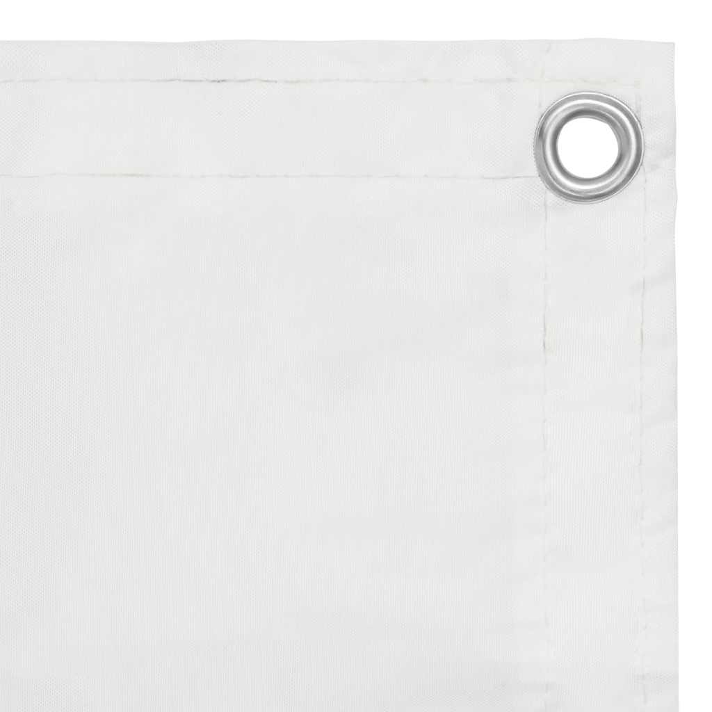 Paravientos de balcón vidaXL de tela Oxford 90x400 cm blanco - Image 1 of 18