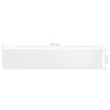 vidaXL Paravento Balcone Bianco 120x600 cm in Tessuto Oxford - Image 3 of 3
