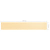 vidaXL Paravento da Balcone in Tessuto Oxford 75x500 cm Bianco e Giallo - Image 6 of 6
