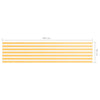 vidaXL Balcony Windscreen, Oxford Fabric, 90x400 cm, White and Yellow - Image 12 of 12