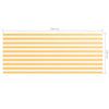 vidaXL Balcony Wind Screen, Waterproof, 120x300 cm, White - Image 16 of 18