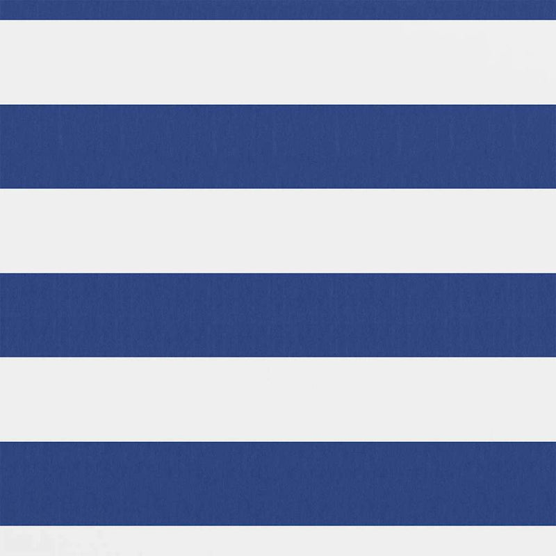vidaXL Waterproof Balcony Screen 90x300 cm in White and Blue Oxford Fabric - Image 3 of 12