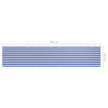 Paravento da Balcone in Tessuto Oxford Impermeabile 120×600 cm Bianco e Blu - Image 5 of 12