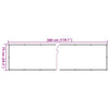 vidaXL Paravento da Balcone Beige 75x300 cm in Tessuto Oxford - Image 5 of 5