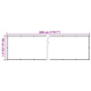 vidaXL Paravento da Balcone Impermeabile in Tessuto Oxford 90x500 cm Beige - Image 12 of 13
