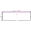 vidaXL Paravento da Balcone Impermeabile in Tessuto Oxford 90x500 cm Beige - Image 13 of 13