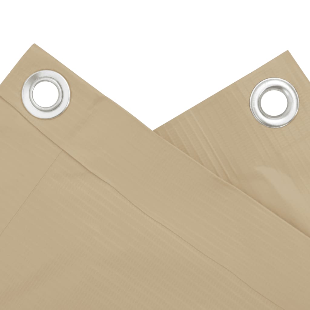 vidaXL Paravientos para Balcón de Tela Oxford 120x300 cm Beige - Image 12 of 19