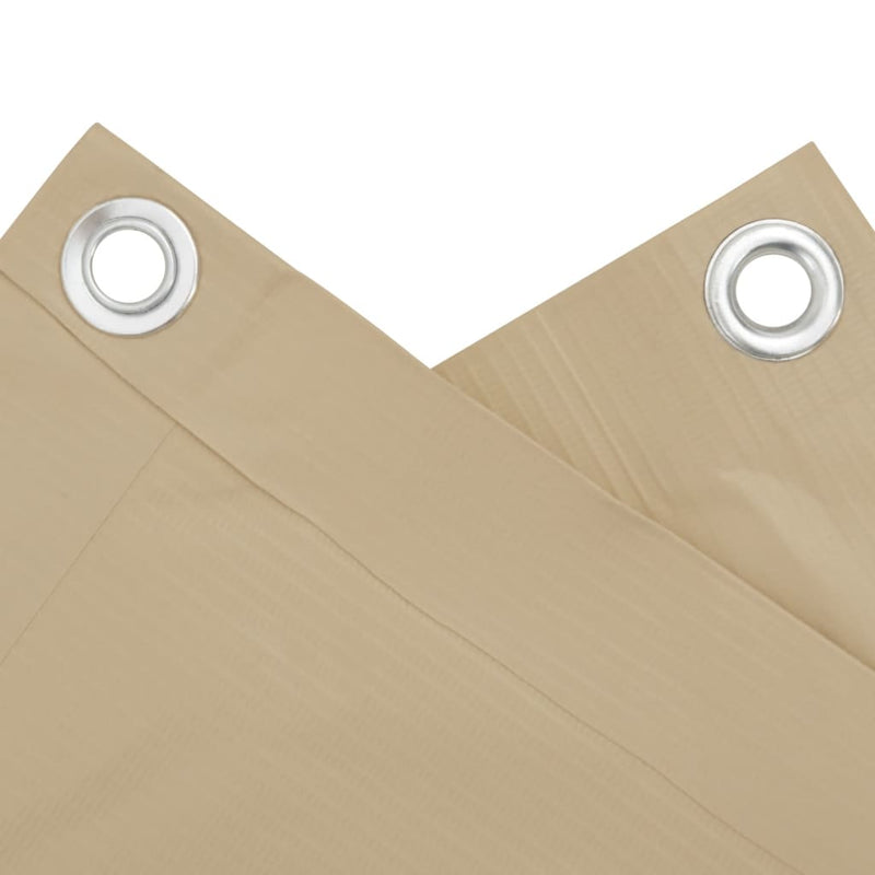 vidaXL Paravientos para Balcón de Tela Oxford 120x300 cm Beige - Image 11 of 19