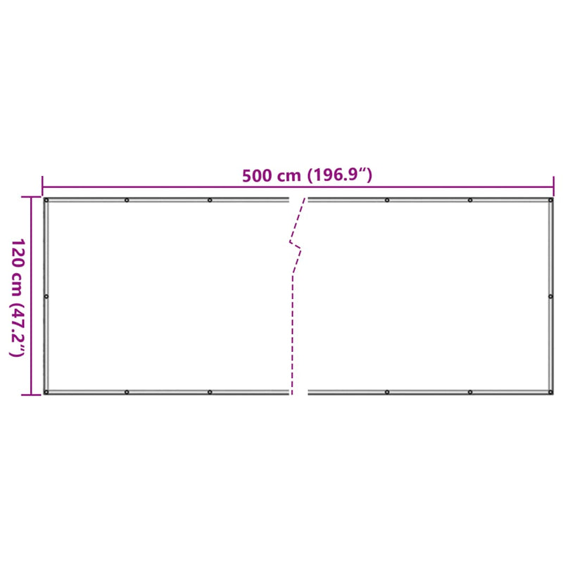 vidaXL Paravientos para Balcón de Tela Oxford 120x300 cm Beige - Image 15 of 19