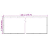 vidaXL Paravento Balcone Beige 120x500 cm in Tessuto Oxford - Image 4 of 4