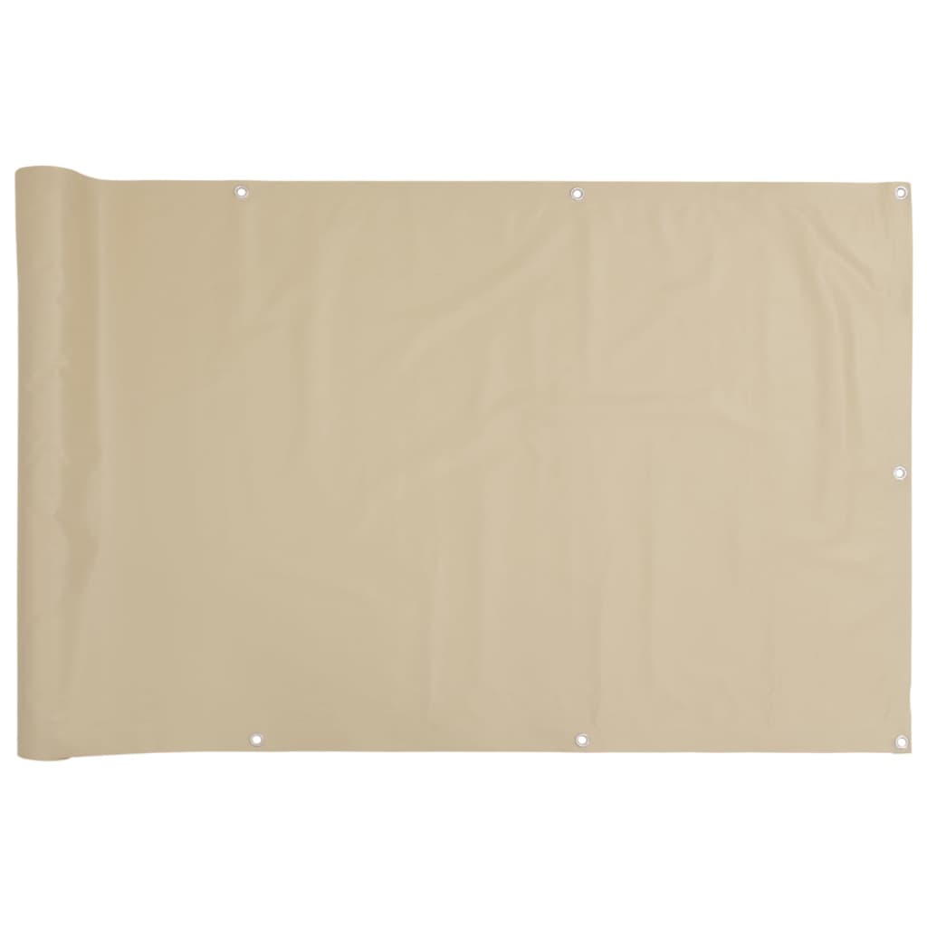 vidaXL Paravientos para Balcón de Tela Oxford 120x300 cm Beige - Image 7 of 19