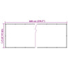 vidaXL Paravento Balcone Beige 120x600 cm in Tessuto Oxford - Image 5 of 5