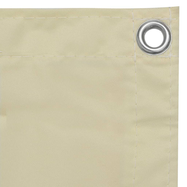 Paravento da Balcone Tessuto Oxford 90x300 cm Crema - immagine 2 | SolPatio