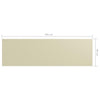 Paravento da Balcone Tessuto Oxford 90x300 cm Crema - immagine 3 | SolPatio - Image 3 of 3