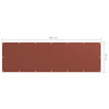 vidaXL Paravento da Balcone in Tessuto Oxford 90x500 cm Terracotta - Image 12 of 12