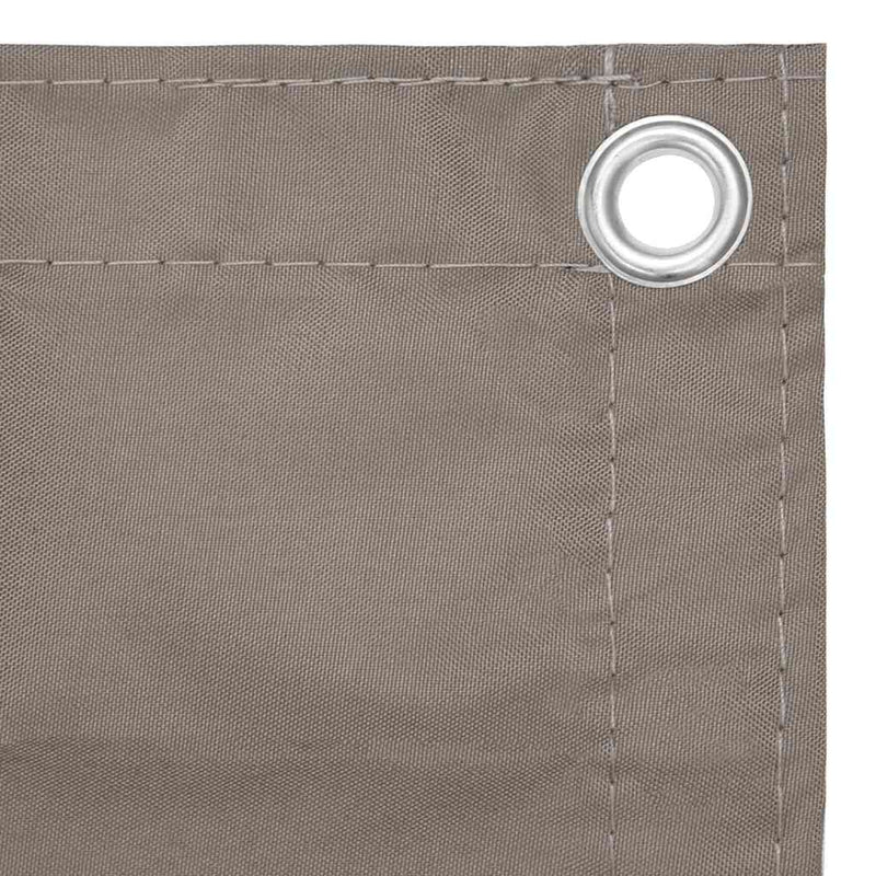 vidaXL Pantalla para Balcón de Tela Oxford 90x500 cm Gris Topo - Image 6 of 12