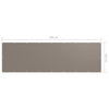vidaXL Paravento da Balcone in Tessuto Oxford 120x500 cm Grigio Talpa - Image 10 of 12