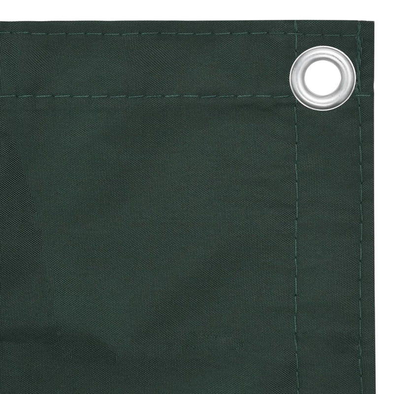 vidaXL Balcony Screen, Waterproof Oxford Fabric, 75x300 cm, Dark Green - Image 6 of 15