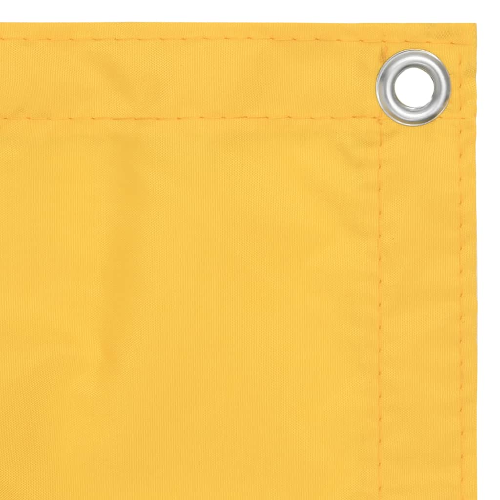 vidaXL Paravento de Balcón Impermeable Tela Oxford 75x300 cm Amarillo - Image 4 of 15