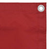 vidaXL Balcony Windscreen, Oxford Fabric, 75x500 cm, Red - Image 4 of 6